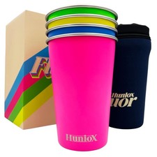 ® 4 X 500 ML Gobelet INOX - Lot de Verre a Eau - Gobelet Reutilisable - Verre...