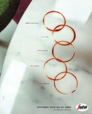 Publicité Advertising 1220 2002   café Segafredo Zanetti partager 