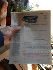 1) Ancien Papier a entête Ancienne Selle Ancien Vélo Moto Filleul Croisy Andelle