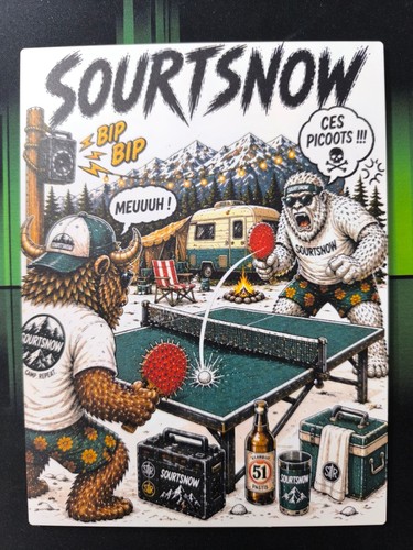 Plaque alu sourtsnow tennis - tennis, de