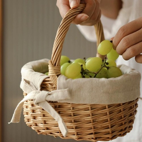Panier rotin tissé avec - en,