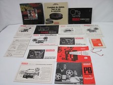 Lot de 14 Notices Catalogues : Pour  EUMIG  Projecteur de Film 8 super 8 mm