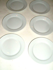 PILLIVUYT - PORCELAINE de LIMOGES - SERVICE 6 ASSIETTES à DESSERT 