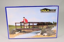 ZS120 POLA LGB train G 967 Maquette Pont bois Footbridge Fubgangersteg 32 x 6,5 