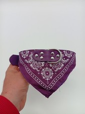 Collier bandana violet foncé