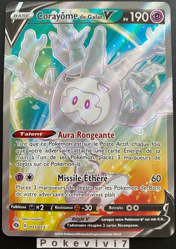 Carte pokemon corayôme - carte,