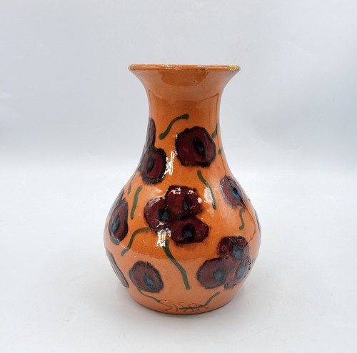 Vase terre cuite vernissée - , de