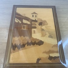 tableau ancien Marqueterie 38x28 Cm Made In Italy RefGQ