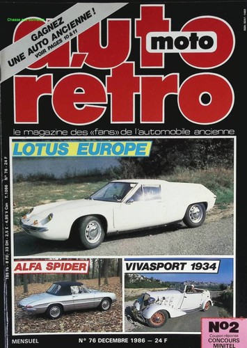 Lotus europe alfa spider - lotus,