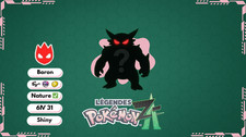 Pokemon Legends ZA Baron Pokemon 6IV Max EV  Shiny Non Shiny Legends ZA