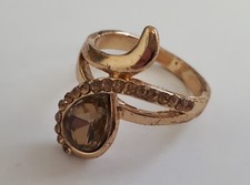MYA Bague doré avec strasse Taille 59 bijoux femme /EBPL