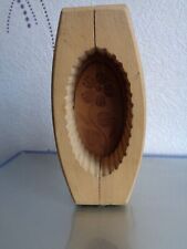ANCIEN MOULE A BEURRE EN BOIS MOTIF FLEUR
