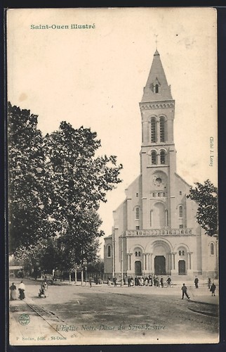 Cpa saint ouen église - cpa, l´Église