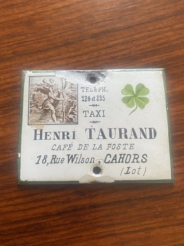 Ancienne petite plaque - ancienne,