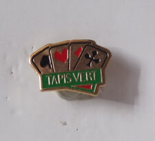 PIN S JEU DE CARTES TAPIS VERT