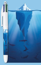 BIC STYLO 4 COULEURS COLLECTOR - EDITION SOUS L'OCEAN - PHOQUES