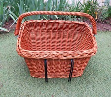 ANCIEN GRAND PANIER VELO OSIER