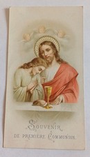 Ancienne image pieuse Souvenir