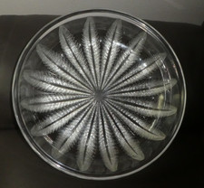 MAGNIFIQUE PLAT LALIQUE Grande coupe Modèle Châtaignier créé 1933 René Lalique