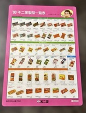 Showa Retro Fujiya Peko-chan Product List Desk Sheet Vintage Japan Ship