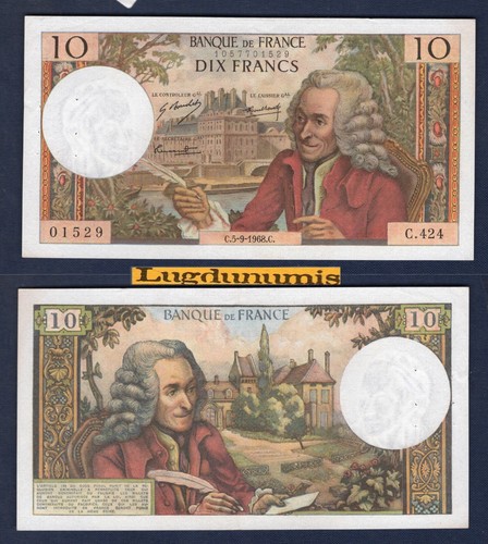 Francs voltaire 9 - francs, 5/9/1968