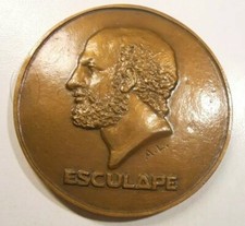 Médaille bronze esculape par - bronze,
