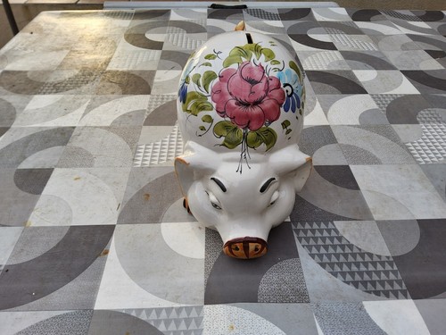 Tirelire cochon ancienne - tirelire,