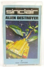 Alien Destroyer Jeu Cassette pour Ordinateur Sinclair ZX Spectrum 48K