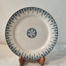 Assiette Élevée Alger De Sarreguemines En Terre De Fer, 1900s