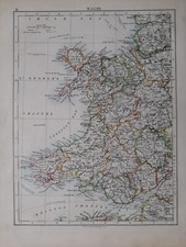 1902 Carte Galles Cardigan