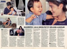 Coupure de presse Clipping 1986 Bambou et Lulu Gainsbourg    (2 pages)