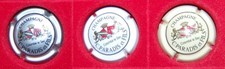 3 Plaque de muselet de champagne Paradis et fils
