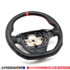 Mise au Point Volant aplati  Cuir Ford Fiesta MK7 ligne rouge 