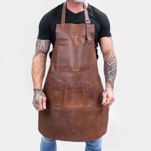 Tablier cuir boucher cuisine