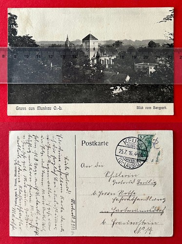 Postcard bad muskau - bad, saxony