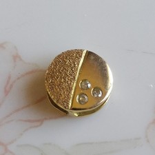 Pendentif rond en or jaune 18