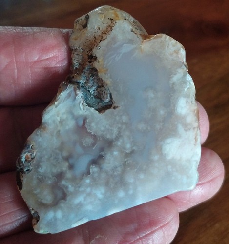 Tranche agate fleur - tranche, d'