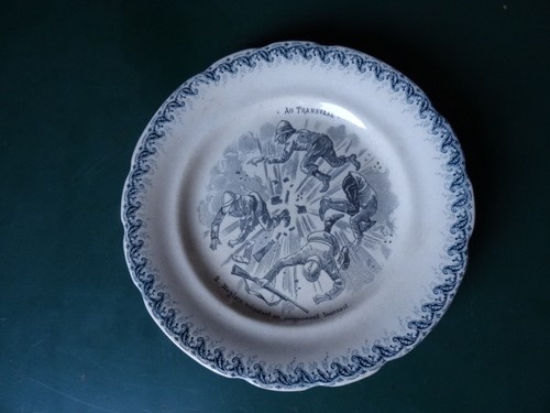 Assiette terre feu au - terre, :
