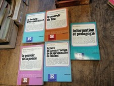 lot de 5 livres E3 enfance éducation enseignement Information et pédagogie 