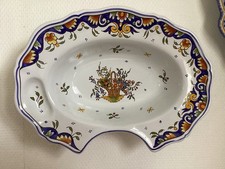 plat à barbe faïence  Vieux