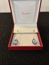 Boucle d'oreille Psydélic scarabée en cristal de Baccarat