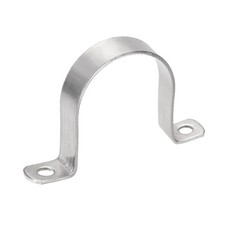 63mm(2.5") Tuyau Rigide 2 Trous Tube Sangles Acier Inox Tension Tube 2Pcs