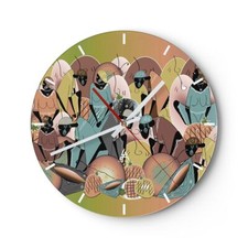 Horloge murale en verre