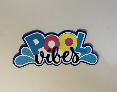 Pool vibes scrapbook title - scrapbook,