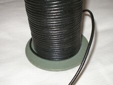 Cordon en cuir  noir 3 mm fil pour bracelet collier bijoux, perle