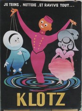 "KLOTZ" Maquette originale gouache sur papier vers 1950  André ROLAND  119x159cm