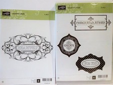 Stampin Up Superposé Étiquettes Transparent Fixation Tampons Sincères Créer