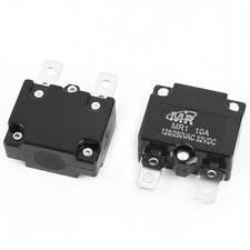AC 125V/250V 10A NC Reset automatique disjoncteur protecteur de surcharge 2pcs