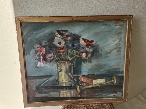 Tableau ancien huile - tableau, sur