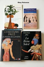 Lot de 3 livres Christian Jacq + 1 livre pocket offert